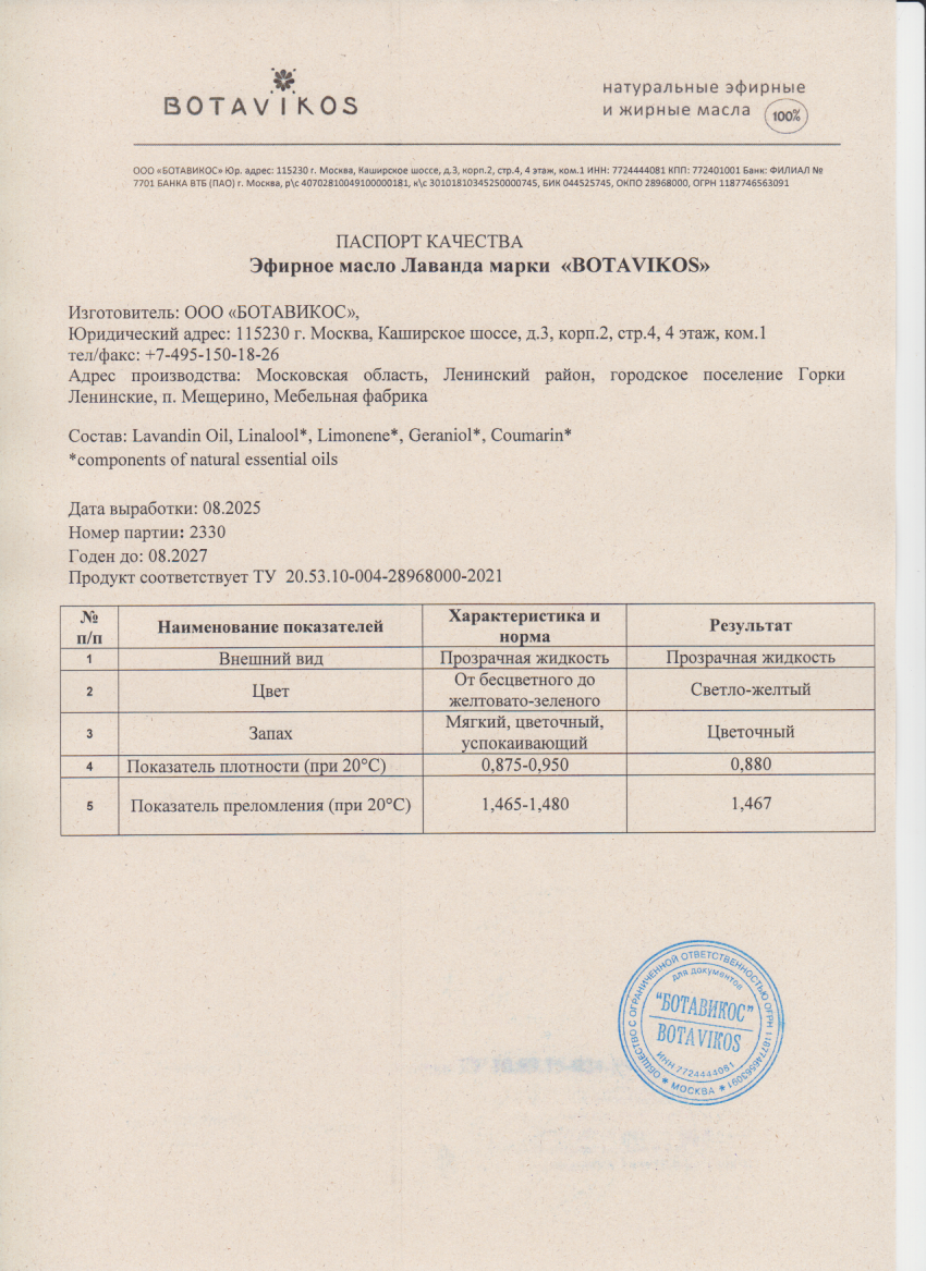 Паспорт №082025